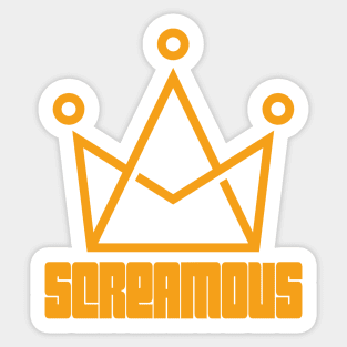 screamous crown Sticker